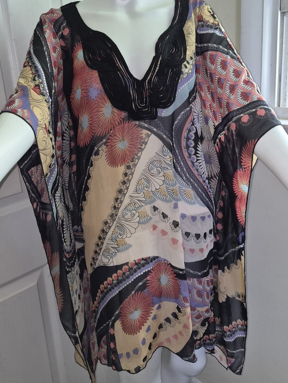 Antthony Original Kaleidoscope Print Kaftan Tunic Cover